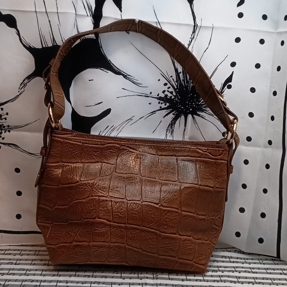Croft & Barrow Brown Faux Leather Hand Bag Purse